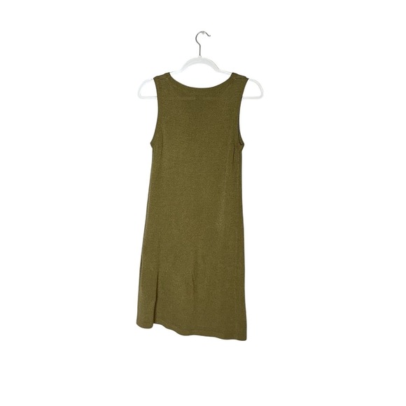 Banana Republic Sweater Dress & Cardigan Set S/M Olive Green Knit  Minimalist